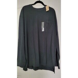 NWT Red Head T-Shirt Men's 3XL Black Cotton Long Sleeve Pocket Casual